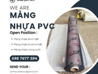 Màng nhựa pvc trong suốt không phun bột 0.20mm