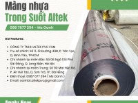 Màng nhựa pvc trong suốt không phun bột 0.20mm