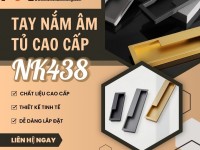 Tay nắm âm tủ cao cấp thiết kế hiện đại NK438 | Zalo 0901 196 552