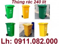  Giảm 20% giá thùng rác nhựa, thùng rác 60l 120l 240l- hàng nhập khẩu mới 100% giá chuẩ