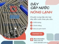 Dây dẫn nước bình nóng lạnh, ống dẫn nước mềm chịu nhiệt, dây inox cấp nước ren trong