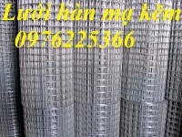 Lưới hàn mạ kẽm nhúng nóng sợi 1.5ly ô 25x25