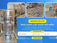 Khớp nối inox chống rung, khớp nối mềm máy phát, khớp nối mềm rắc co ren