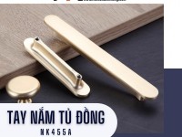 Tay nắm tủ dạng thanh bằng đồng cao cấp NK455A | Zalo 0901 196 552