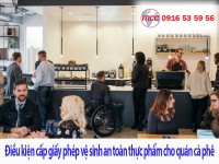 Giấy phép an toàn thực phẩm cho quán cafe