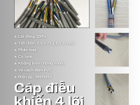 Cáp điều khiển truyền tín hiệu 4 lõi Altek Kabel 