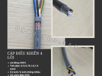 Cáp điều khiển truyền tín hiệu 4 lõi Altek Kabel 