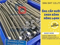 Ống cấp nước bình nước nóng, ống mềm cấp nước inox 34, ống inox cấp nước ren trong