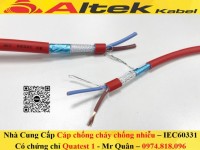 Cáp chống cháy chống nhiễu LSZH 2x1.5