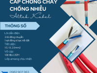 Cáp Chống Cháy chống nhiễu GFT Altek Kabel: an toàn trong nhiệt độ cao - Tiết diện: 1.0, 1.5, 2.5mm2