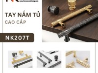 Tay nắm tủ cao cấp dạng thanh bóng NK207T | Zalo 0901 196 552