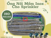 Ống mềm inox chữa cháy, ống nối mềm cứu hỏa, dây mềm kết nối đầu phun sprinkler