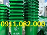 Bán thùng đựng rác 240 lít giá rẻ tại cần thơ, thùng rác giả gỗ ngoài trời- lh 0911.082.000