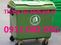 Bán thùng đựng rác 240 lít giá rẻ tại cần thơ, thùng rác giả gỗ ngoài trời- lh 0911.082.000