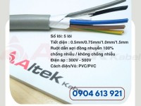 Cáp điện 5 lõi, cáp tín hiệu 5x0.75mm SH -17505 Altek Kabel 