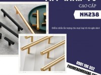 Tay nắm tủ bếp cao cấp dạng thanh tròn NK238 | Zalo 0901 196 552