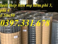 Lưới thép hàn phi 3; Lưới thép hàn mạ kẽm