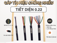 Cáp truyền tín hiệu có lưới chống nhiễu Altek  Quy cách: 2-4-6-8 lõi x 0.22mm² Lõi đồng 100% xi mạ c