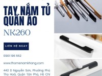 Tay nắm tủ quần áo hiện đại dạng thanh dài NK260 | Zalo 0901 196 552