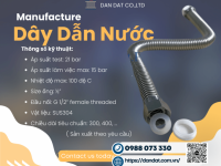 Dây Dẫn Nước Mềm Inox, Dây dẫn nước bình nóng lạnh, dây dẫn nước inox 304 