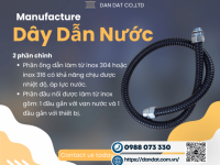 Dây Dẫn Nước Mềm Inox, Dây dẫn nước bình nóng lạnh, dây dẫn nước inox 304 