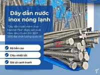 Ống mềm cấp nước nóng, dây dẫn nước inox nóng lạnh, ống dẫn nước mềm chịu nhiệt