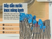 Ống mềm cấp nước nóng, dây dẫn nước inox nóng lạnh, ống dẫn nước mềm chịu nhiệt