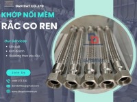 Khớp nối kim loại nối ren, khớp nối chống rung máy bơm, khớp nối inox chịu nhiệt