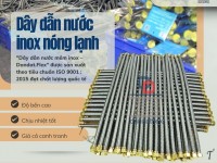 Ống inox dẫn nước, dây dẫn nước nóng lạnh, ống nối mềm inox chịu nhiệt