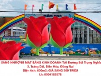 CẦN SANG NHƯỢNG MẶT BẰNG KINH DOANH TẠI Đường Bùi Trọng Nghĩa, KP 3, Trảng Dài, Biên Hòa, Đồng Nai