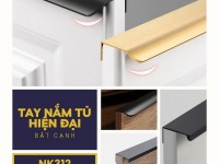 Tay nắm tủ hiện đại dạng thanh bắt cạnh NK312 | Zalo 0901 196 552