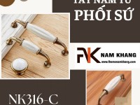 Tay nắm tủ phối sứ cao cấp thiết kế cổ điển NK316 | Zalo 0901 196 552