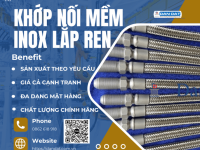 Khớp Nối Mềm Inox Lắp Ren| Khopnoimem, Khớp nối mềm inox lắp rắc co 