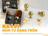 Núm tủ cao cấp thiết kế dạng tròn hiện đại và nhỏ gọn NK441 | Zalo 0901 196 552