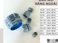 Ống ruột gà lõi thép bọc nhựa PVC và phụ kiện đầu nối ống 