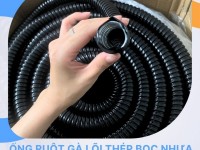 Ống ruột gà lõi thép bọc nhựa PVC và phụ kiện đầu nối ống 