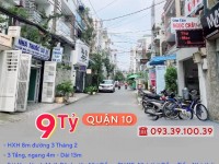 Bán nhà Quận 10, Hẻm xe hơi, 4 tầng BTCT: chỉ từ 2 tỷ. Tin thật, hình thật, xem nhà, chốt sổ.