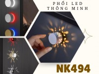 Núm cửa tủ cao cấp phối đèn LED thông minh NK494 | Zalo 0901 196 552