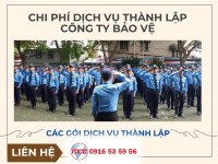 Chuyên thành lập công ty bảo vệ tại Đồng Nai