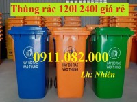  Hạ giá cuối năm thùng rác giá rẻ- thùng rác 120l, 240l, 660l giá sỉ toàn quốc- lh 0911082000