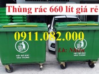  Hạ giá cuối năm thùng rác giá rẻ- thùng rác 120l, 240l, 660l giá sỉ toàn quốc- lh 0911082000