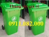  Hạ giá cuối năm thùng rác giá rẻ- thùng rác 120l, 240l, 660l giá sỉ toàn quốc- lh 0911082000