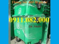  Thùng rác nhựa Phan Khánh Đăng giá rẻ tại miền tây- thùng rác 120L, 240L, 660L giá sỉ- lh 091108200