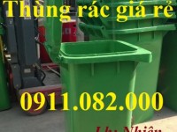  Thùng rác nhựa Phan Khánh Đăng giá rẻ tại miền tây- thùng rác 120L, 240L, 660L giá sỉ- lh 091108200