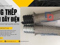 Ống luồn dây điện PVC D25, Ống ruột gà lõi thép bọc nhựa, ruột gà lõi thép phi 20 