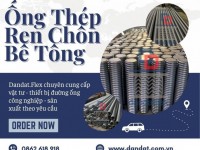 Ống thép chôn bê tông DN100, Ống đổ bê tông, Khớp nối giảm chấn 