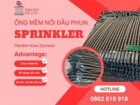 KHỚP NỐI MỀM INOX DÙNG CHO ĐẦU SPRINKLER| DÂY ỐNG MỀM NỐI ĐẦU PHUN CHỮA CHÁY SPRINKLER 