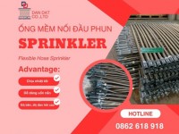 KHỚP NỐI MỀM INOX DÙNG CHO ĐẦU SPRINKLER| DÂY ỐNG MỀM NỐI ĐẦU PHUN CHỮA CHÁY SPRINKLER 