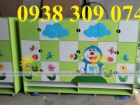 Tủ đựng cặp hình doraemon, tủ đựng đồ dùng cá nhân mầm non