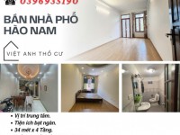 Bán nhà Hào Nam Đống Đa, Sổ Đỏ Vuông Vắn, Khu Trung Tâm, 34mx4T, Giá: 7,85 Tỷ, Lh: 0396935190.